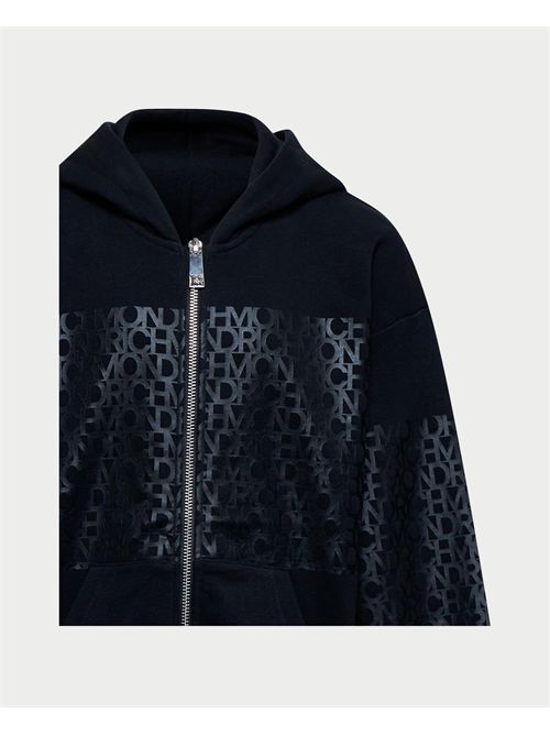 John Richmond children's hoodie sweatshirt with zip JOHN RICHMOND | RBA25034FEBLACK